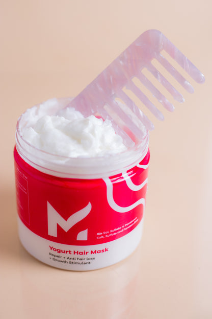 Yogurt Hair Mask Ideal for normal to oily hair.